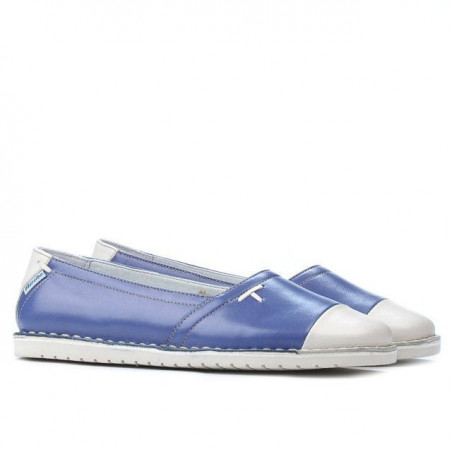Damen-Ballerinas 7003 Blau-kombiniert