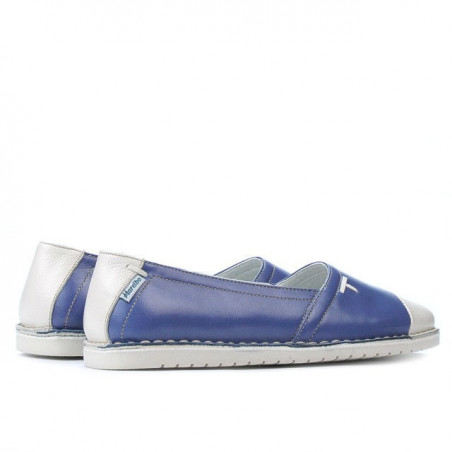 Damen-Ballerinas 7003 Blau-kombiniert