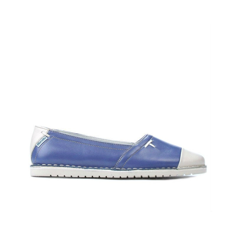 Damen-Ballerinas 7003 Blau-kombiniert