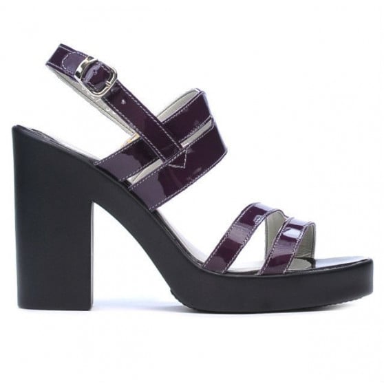 Damen Sandalen 5027 Lack Lila Damen Sandalen 5027 Lack Lila