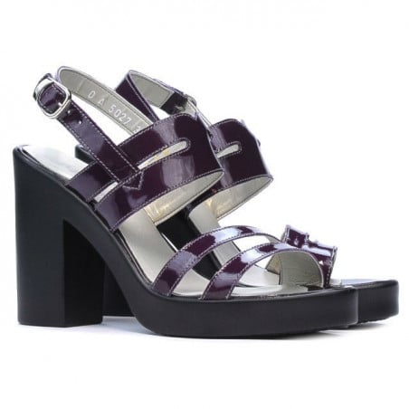Damen Sandalen 5027 Lack Lila