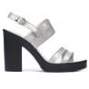 Damen Sandalen 5027 silber lackiert