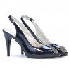 Damen Sandalen 1250 Lack Indigo