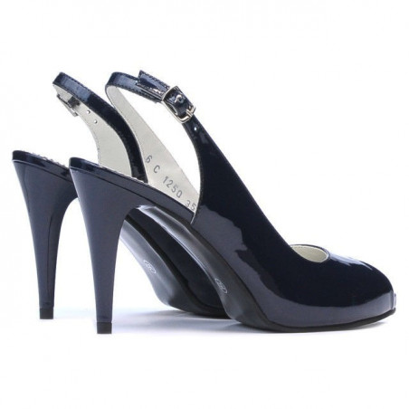 Damen Sandalen 1250 Lack Indigo