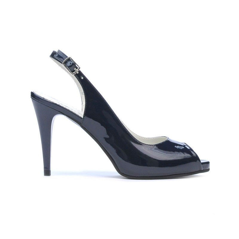 Damen Sandalen 1250 Lack Indigo