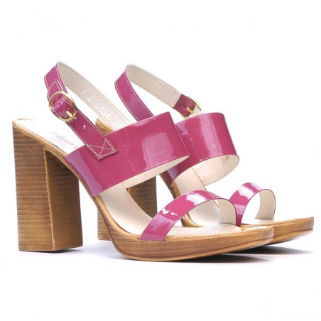 Damensandalen 5028 Lack Fuchsia