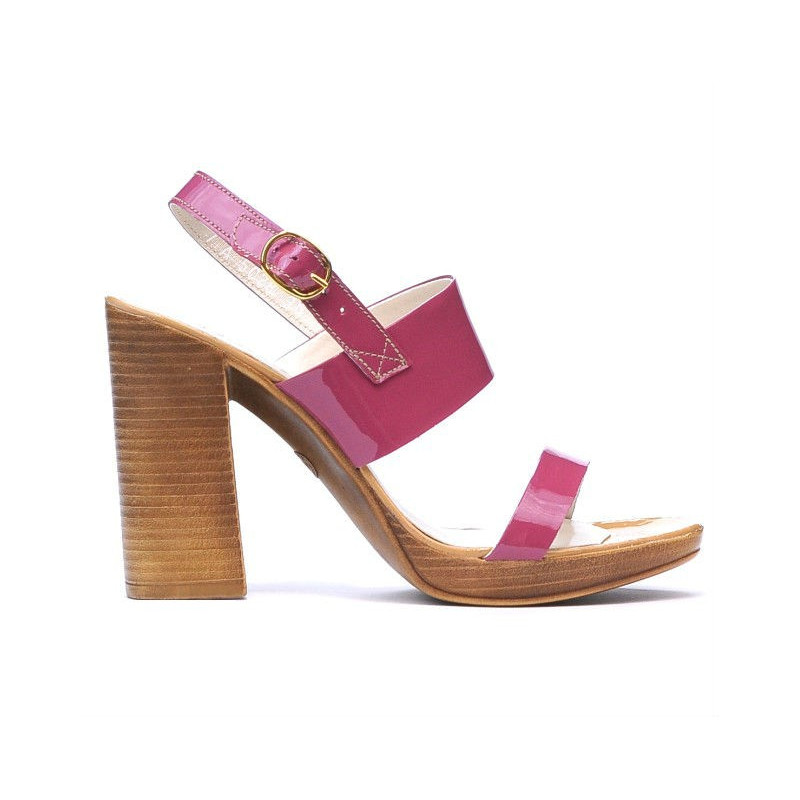 Damensandalen 5028 Lack Fuchsia
