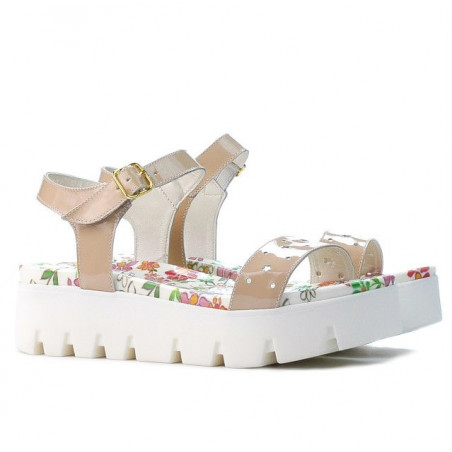Damen Sandalen 5034 Lack Nude