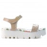 Damen Sandalen 5034 Lack Nude
