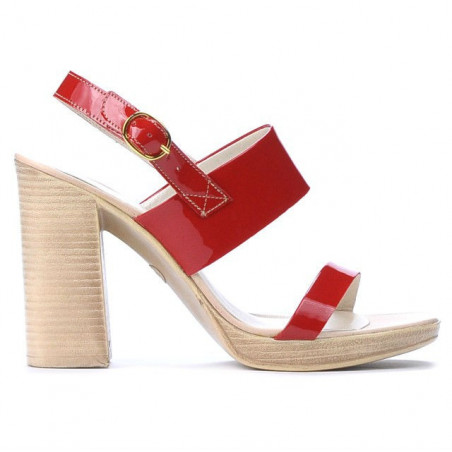 Damensandalen 5028 Lack Rot