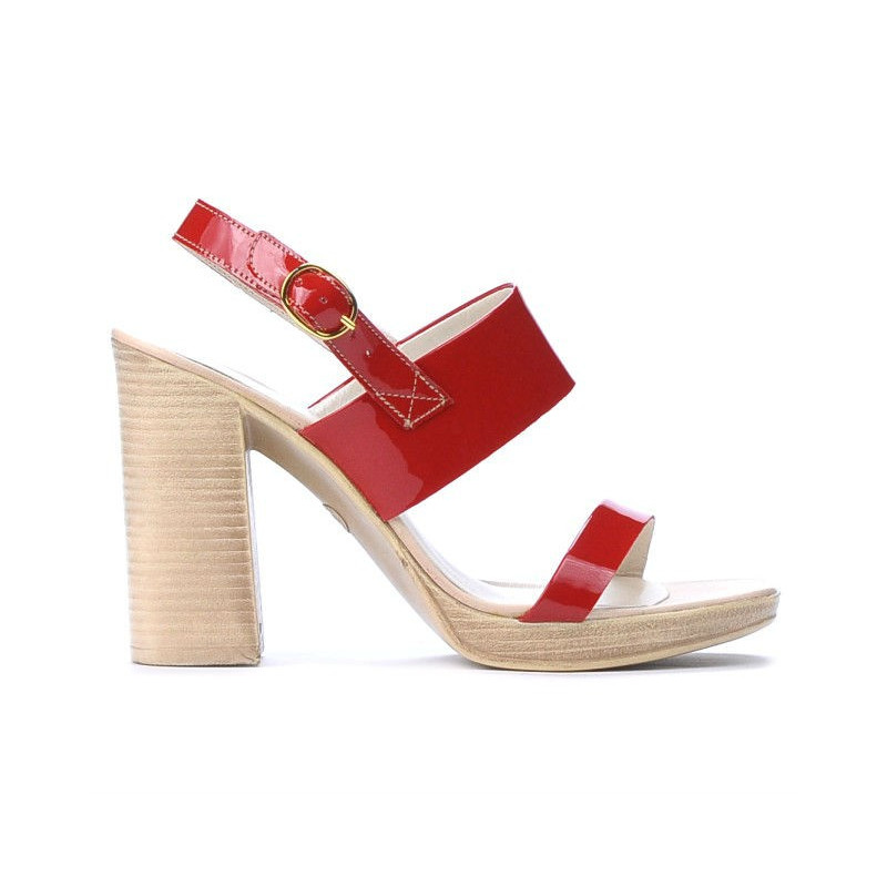Damensandalen 5028 Lack Rot