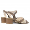 Damensandalen 5024 Veloursand kombiniert