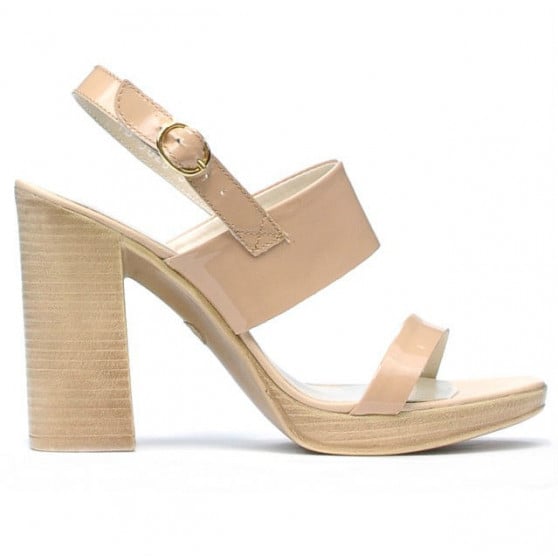 Damensandalen 5028 Lack Nude Damensandalen 5028 Lack Nude