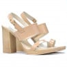 Damensandalen 5028 Lack Nude