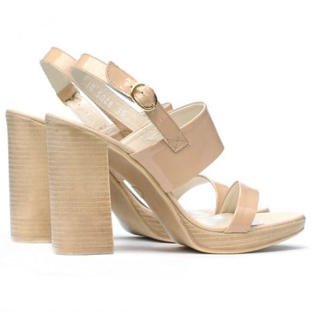 Damensandalen 5028 Lack Nude