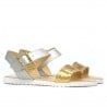 Damensandalen 5036 gold+silber