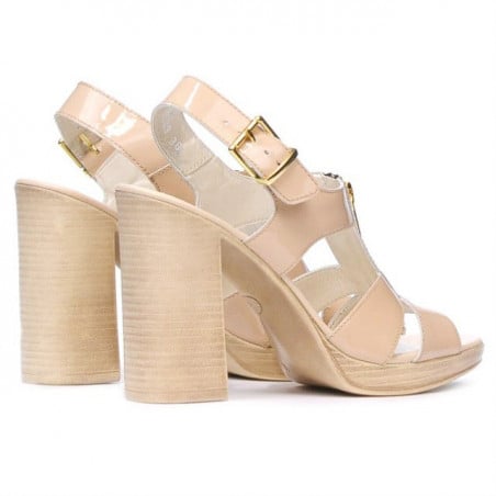 Damensandalen 5029 Lack Nude