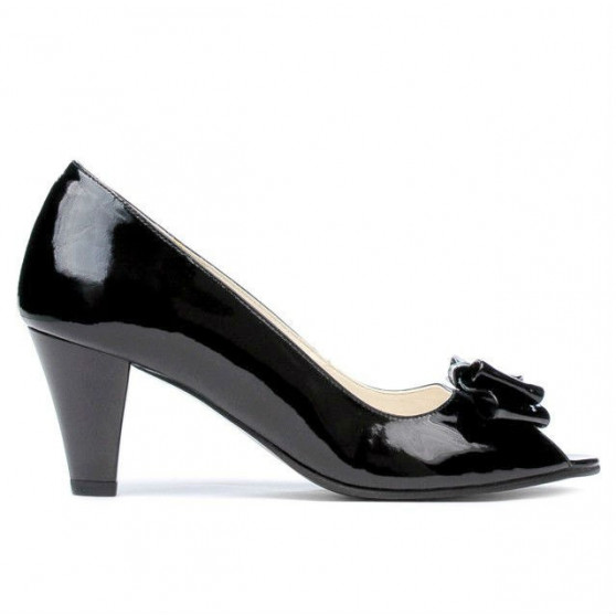 Damen Sandalen 1255 Lack Schwarz Damen Sandalen 1255 Lack Schwarz