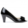 Damen Sandalen 1255 Lack Schwarz