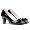 Damen Sandalen 1255 Lack Schwarz