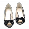 Damen Sandalen 1255 Lack Schwarz