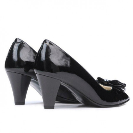 Damen Sandalen 1255 Lack Schwarz