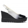 Damen-Sandalen 5026 schwarz+weiß