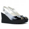 Damen-Sandalen 5026 schwarz+weiß