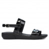 Damensandalen 5035 Lack schwarz