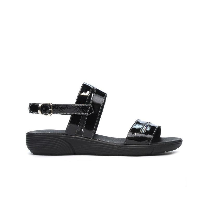 Damensandalen 5035 Lack schwarz