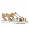 Damensandalen 5038 silber kombiniert
