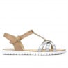 Damensandalen 5038 silber kombiniert