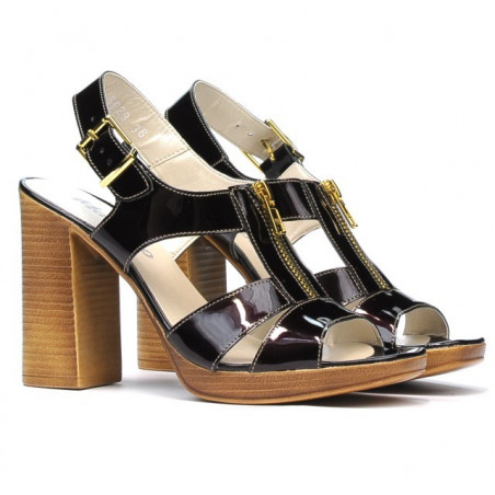 Damensandalen 5029 Lack Bordeaux