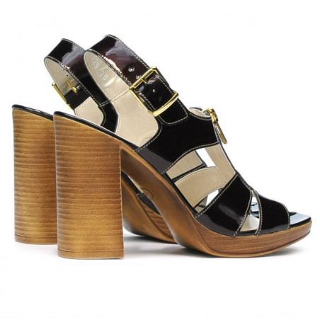 Damensandalen 5029 Lack Bordeaux