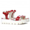 Damensandalen 5034 Lack Rot
