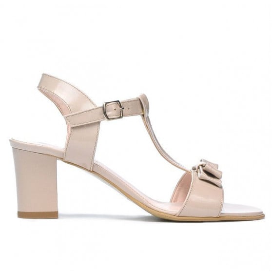 Damen-Sandalen 1257 Lack Elfenbein Damen-Sandalen 1257 Lack Elfenbein