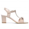 Damen-Sandalen 1257 Lack Elfenbein