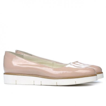 Damen Casual-Schuhe 677 Lack Nude