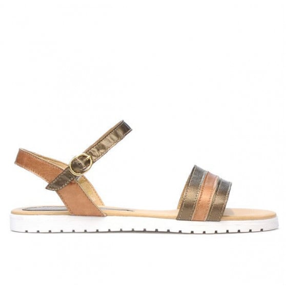 Damen Sandalen 5037 in kupfer kombiniert Damen Sandalen 5037 in kupfer kombiniert