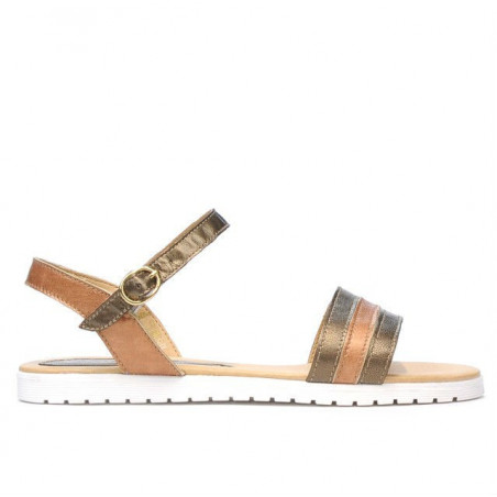 Damen Sandalen 5037 in kupfer kombiniert