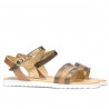 Damen Sandalen 5037 in kupfer kombiniert