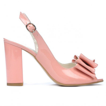 Damensandalen 1256 Lack Rosa