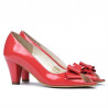 Damen-Sandalen 1255 Lackrot-Koralle