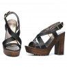 Damensandalen 5030 schwarz