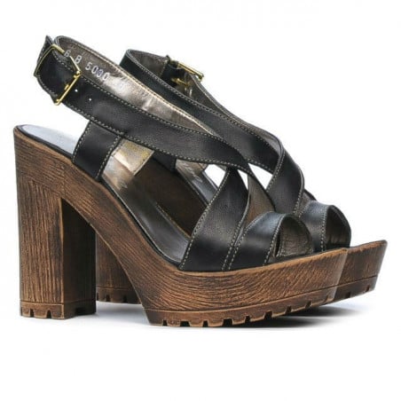 Damensandalen 5030 schwarz