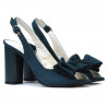 Damensandalen 1256 Türkis Antilope 01