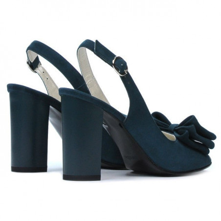 Damensandalen 1256 Türkis Antilope 01