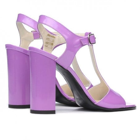 Damen Sandalen 1258 hell lila Lack