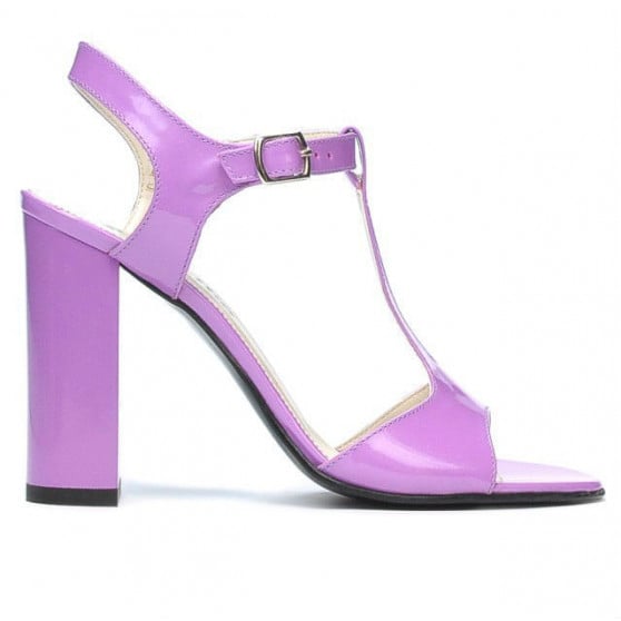 Damen Sandalen 1258 hell lila Lack