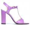 Damen Sandalen 1258 hell lila Lack